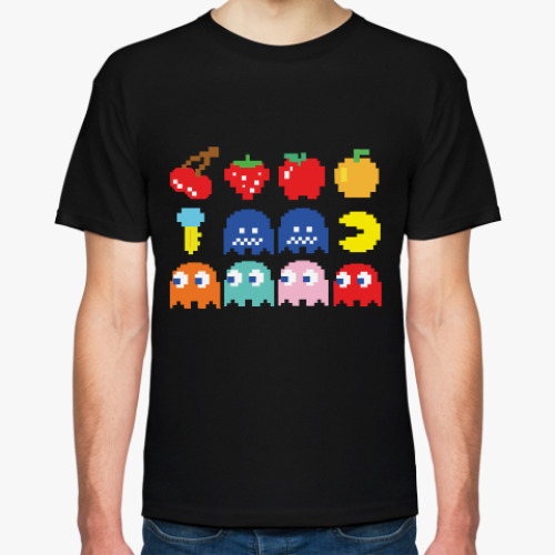 Футболка с принтом Pac-Man / PacMan / ПакМан