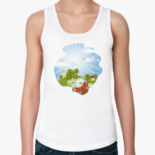 Женская майка с принтом Ах лето!