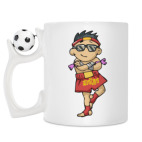 Кружка с футбольным мячиком