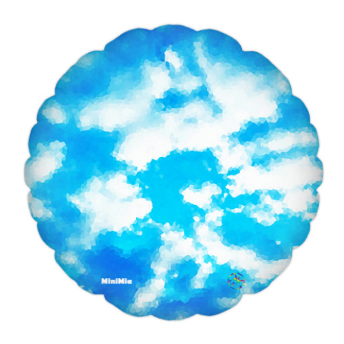 Подушка с принтом Облака