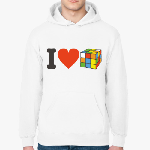 Толстовка худи с принтом Кубик Рубика | Rubiks Cube