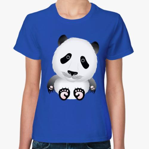 Женская футболка с принтом Панда