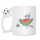 Кружка с футбольным мячиком