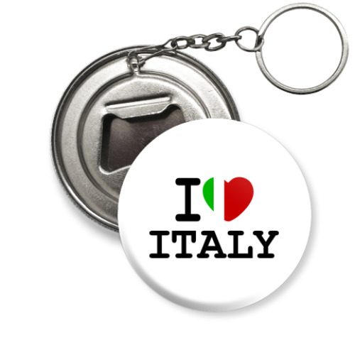Брелок-открывашка с принтом  Love Italy