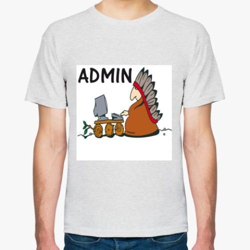 Футболка с принтом ADMIN