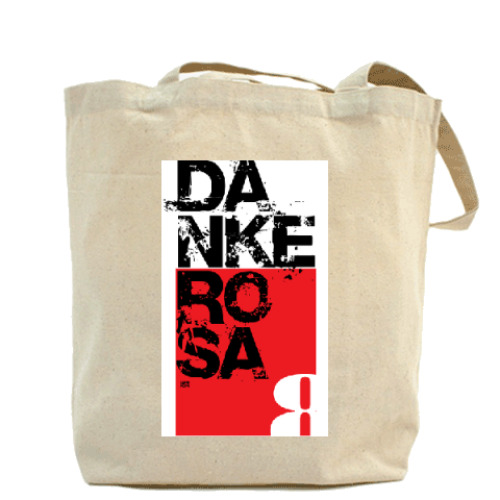 Сумка шоппер с принтом  8 марта Danke Rosa 01