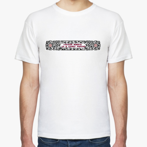 Футболка с принтом Грехов много, да и денег вволю