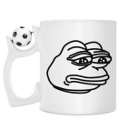 Кружка с футбольным мячиком