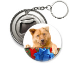 Собака с подарком