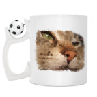 Кружка с футбольным мячиком