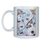 Кружка серебристая Ветренные цветы