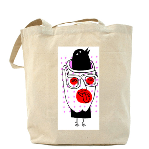 Сумка шоппер с принтом coco