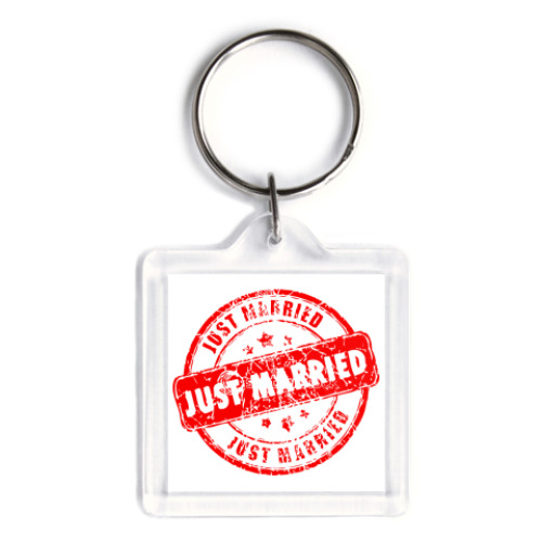 Брелок с принтом   Just Married