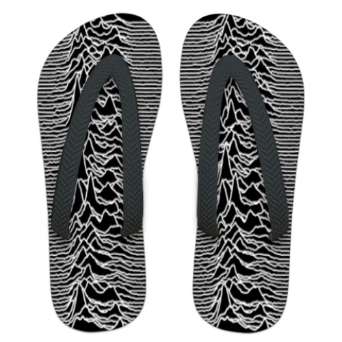 Шлепанцы (сланцы) с принтом Joy Division