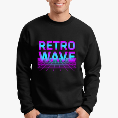Свитшот с принтом Retrowave