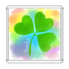 Магнит 6.5 x 6.5 см Клевер 'Lucky'