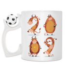 Кружка с футбольным мячиком