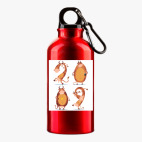 Металлическая бутылка 400 мл UV-DTF