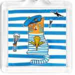 Кот десантник  и парашют