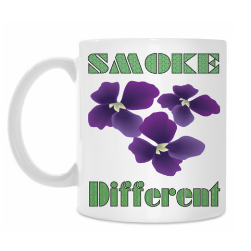 Кружка с принтом Smoke different