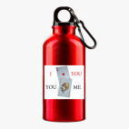 Металлическая бутылка 400 мл UV-DTF