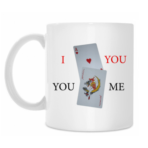 Кружка с принтом I love you