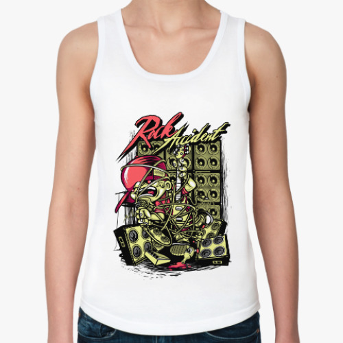 Женская майка с принтом рок