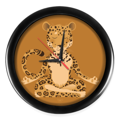 Настенные часы с принтом Animal Zen: J is for Jaguar