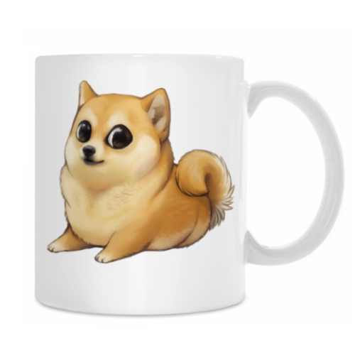 Кружка с принтом Little Doge