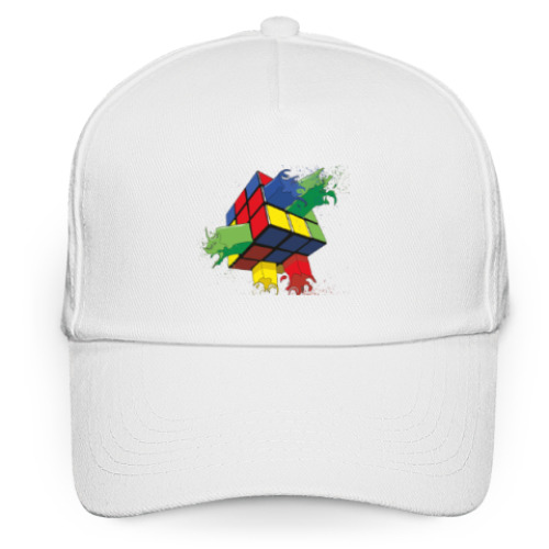 Кепка бейсболка с принтом Кубик Рубика