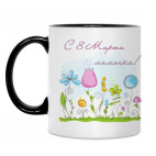 Кружка двухцветная