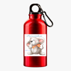 Металлическая бутылка 400 мл UV-DTF