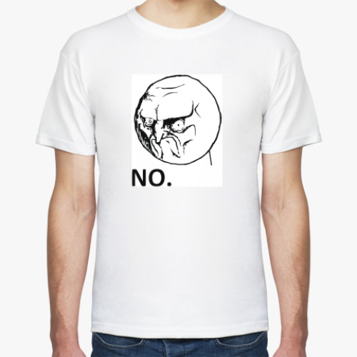 Футболка с принтом NO!