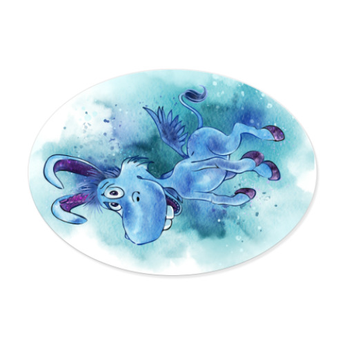 Виниловые наклейки с принтом Happy the unicorn