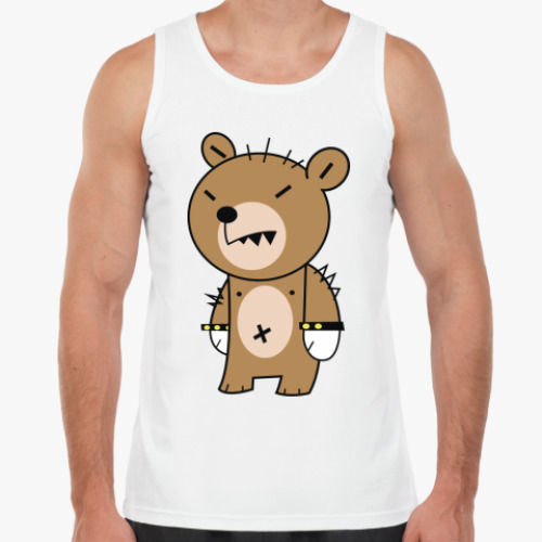 Майка с принтом Animals / Angry bear