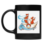 Кружка цветная UV-DTF