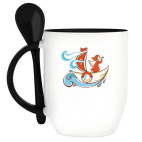 Кружка с ложкой