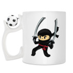 Кружка с футбольным мячиком