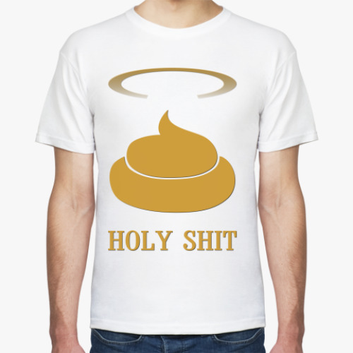 Футболка с принтом HOLY SHIT
