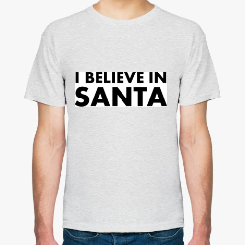 Футболка с принтом I believe in Santa