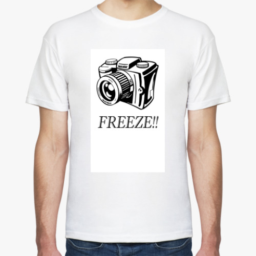 Футболка с принтом FREEZE!!