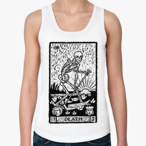 Женская майка с принтом 13 аркан таро Смерть