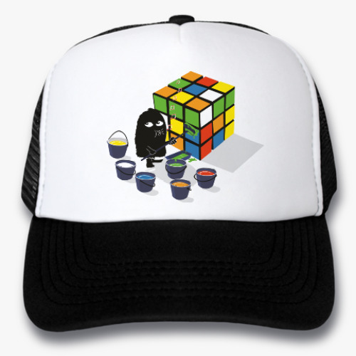 Кепка-тракер с принтом Кубик Рубика | Rubiks Cube