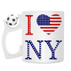 Кружка с футбольным мячиком