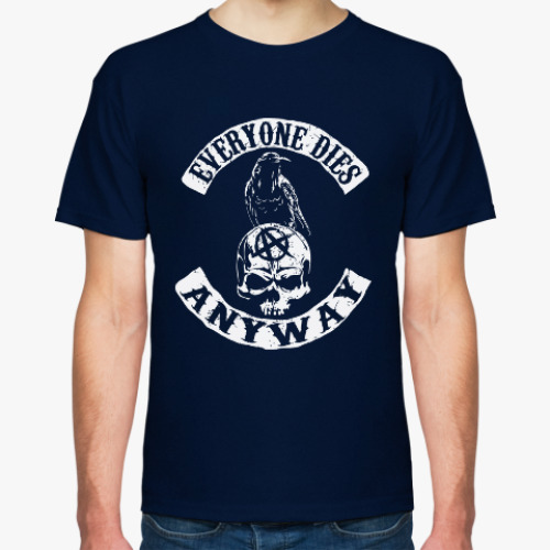 Футболка с принтом Everyone dies