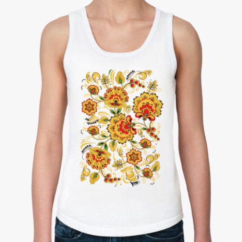 Женская майка с принтом Русский народный узор