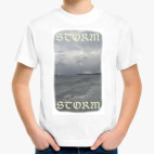 Детская классическая футболка Шторм
