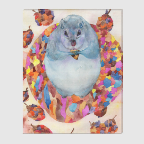 Холст с принтом Сонюшка за едой