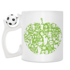 Кружка с футбольным мячиком