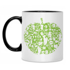 Кружка двухцветная